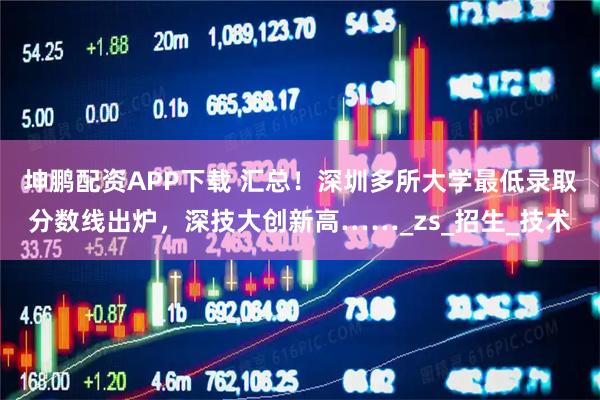 坤鵬配資APP下載 匯總！深圳多所大學(xué)最低錄取分?jǐn)?shù)線出爐，深技大創(chuàng)新高……_zs_招生_技術(shù)